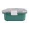 Stainless Steel Lunch Box, 3 Compartments, 850ml, Green, 8.7in (H) x 6.4in (W) x 2.6in (D), 70691