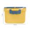 Plastic Lunch Box, 3 Compartments & Cutlery & 330ml Soup Cup, 1500ml, Yellow, 6.9in (H) x 4.1in (W) x 2.8in (D), Zb-6325