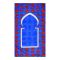 Star Shine Truck Art Blue Floral Travel Janamaz/Prayer Mat