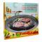 AJF Round Iron BBQ/Barbecue Grill Frying Pan, Non Stick Grill, 12.6in, Ideal For Home Use Outdoor Picnic, 1-Pack