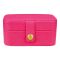 Mini Jewelry Storage Organizer Box For Rings, Earrings & Necklaces, Pink Mature, 101017