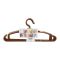 Appollo 11 Inches Premium Hanger, Brown, 6-Pack