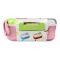 Homeatic Plastic Lunch Box With Cutlery, 1100ml/200ml Capacity, 2.4in (H) x 5.1in (W) x 3.7in (D), Pink, HMT-011