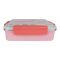 Happy Steel 2 Partitions Lunch Box, 8.1in (H) x 4.9in (W) x 2.6in (D), Pink