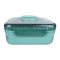 Camera Plastic Lunch Box With Crockery & Cutlery, 1000ml Capacity, 6.7in (H) x 5.3in (W) x 2.4in (D), Green