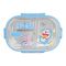 Stainless Steel 2 Partitions Lunch Box With Spoon, 7.3in (H) x 4.7in (W) x 2in (D), Doraemon