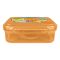 Lion Star Plastic Snap Lunch Box, 6.3in (H) x 4.7in (W) x 2.4in (D), Brown, SB-32