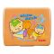 Lion Star Plastic Snap Lunch Box, 6.3in (H) x 4.7in (W) x 2.4in (D), Brown, SB-32