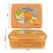 Lion Star Plastic Snap Lunch Box, 6.3in (H) x 4.7in (W) x 2.4in (D), Brown, SB-32