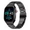 Zero 2.01" HD Display Glory Curved Stainless Steel Smart Watch, BT Calling, IP67 Water Resistant, Gun Metal