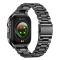 Zero 2.01" HD Display Glory Curved Stainless Steel Smart Watch, BT Calling, IP67 Water Resistant, Gun Metal