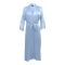 Flourish 2-Piece Nightdress With Silk Nighty and Ankle-Length Robe, Grey, FLW-5981