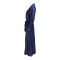 Flourish 2-Piece Nightdress With Silk Nighty and Ankle-Length Robe, Navy Blue, FLW-5984