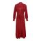 Flourish 2-Piece Nightdress With Silk Nighty and Ankle-Length Robe, Maroon, FLW-5984