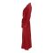 Flourish 2-Piece Nightdress With Silk Nighty and Ankle-Length Robe, Maroon, FLW-5984