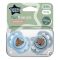 Tommee Tippee Fun Friends Orthodontic Soother, BPA Free, For 0-6 Months, 2-Pack, 433357