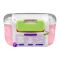 Homeatic Plastic Lunch Box With Cutlery, 750ml/600ml Capacity, 2.2in (H) x 3.3in (W) x 3.1in (D), Pink, HMT-010