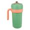 Metal Coffee Mug With Temperature Display & Handgrip, 650ml, Green, 6.9in (H) x 3.3in (W), (8007) 0000982