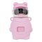 Bear Metal Water Bottle, Pink, 480ml, 14cm (H) x 8.5cm (W), (6281) 0000976