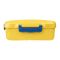 Plastic Lunch Box With Metal Cutlery, Yellow, 2.2in (H) x 6.5in (W) x 3.9in (D), (SH-203) 0001004