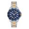 U.S. Polo Assn. Men's Metallic Chain Round Dial Analog Wrist Watch, Blue, USPA1097-05