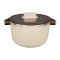 Happy Ware Forte Warmer Pot With Twist-Lock Lid, 1.8 Liter Capacity, 9.8in x 7.1in x 5.3in, Beige, SU-647