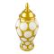 Bhoja Ceramic Vase Candy Jar, Gold, YC-039