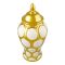 Bhoja Ceramic Vase Candy Jar, Gold, YC-040