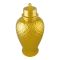 Bhoja Ceramic Vase Candy Jar, Gold, YC-084