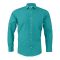 Pace Setters Men's Mid Green Solid Shirt, PS-2195