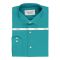 Pace Setters Men's Mid Green Solid Shirt, PS-2195