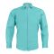 Pace Setters Men's Sea Green Solid Shirt, PS-2195