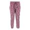 Basix Men's Cotton Checked Trouser, Burgundy, Black & White, MT-917