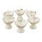 Angela Birds Ceramic Ice Cream Cups Set with Spoons, 12-Pack, BRD372