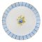 Angela 2-Tier Floral Round Cake Serving Stand, Ideal For Cupcakes, Pastries, Donuts & Desserts, Blue, MK189