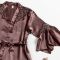 Moon Girl 2-Piece Nightdress With Short Nighty and Robe, Brown, 518