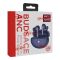 Itel BudsAce ANC Wireless Earbuds, 50 Hours Total Playtime, IPX5 Waterproof, Blue