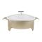 Brilliant 12" Round Casserole Serving Food Warmer Dish With Candle Stand Rack, BR0010