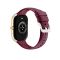 Yolo 2.1" Amoled Display Supreme+ Smart Watch, IP67 Water Resistance, Gold, Maroon Strap