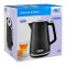 Anex Deluxe Kettle, 1850-2200W, 1700ml Capacity, Black, AG-4065