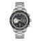 U.S. Polo Assn Men's Round Dial Chronograph Wrist Watch With Chain Strap, Black, USPA1044-01