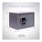 Yale Cosmos Series Home Safe Locker, Small, Grey, 7.8"(H) x 12.2"(W) x 7.8"(D), YSPC200