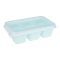 Inaaya Traders Silicone Mini Ice Tray Set, 6 Cubes, Blue, 3-Pack