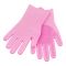 Silicone Dishwashing Rubber Gloves With Scrubber, Pink, 1-Pair