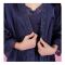 Basix 3-Piece Nightdress With Robe, Camisole & Shorts, Navy Blue, CB-201