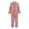 Basix Women's Digital Crepe Floral Loungewear Dress, 2-Piece Set, Rose Pink, LW-644