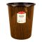 Graceware Plastic Curve Dustbin, 7500ml, Brown