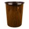 Graceware Plastic Curve Dustbin, 7500ml, Brown