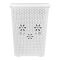 Graceware Plastic Laundry Basket, White