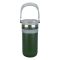 AJF Stainless Steel Vacuum Insulated Thermos Bottle - Hot/Cold Travel Mug with Lid & Straw, 900ml, Green, SUS 304